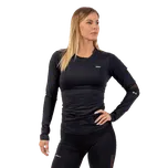 Nebbia Funkční tričko Smart Pocket s dlouhým rukávem 418 černé - XS