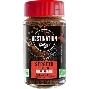 Káva Destination BIO Stretto instantní káva 100 g