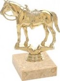 Figurka zlatá kůň western