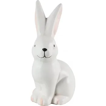 Velikonoční dekorace Králík Hopser 16,3x10,5x8,2 cm (135832 036 795619 zajíc S bílý)