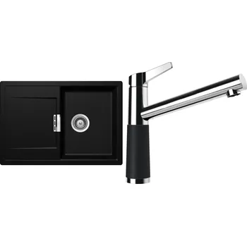 Granitový dřez Set Schock S6-4 (dřez Mono D-100S Magma + baterie SC-510 Magma)