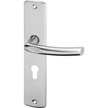 Dveřní kování ACT SERVIS ACT - Ilsa HR renovační štít Provedení: PZ (vložkový zámek), Povrch: IN - nerez, Rozteč: 72 mm