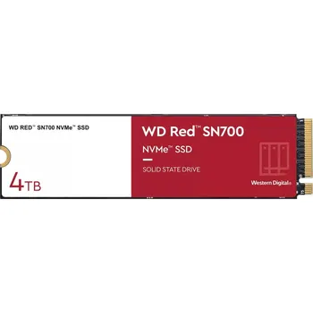 SSD disk WD SSD 4TB Red SN700, NVMe M.2 PCIe Gen3 2280 WDS400T1R0C