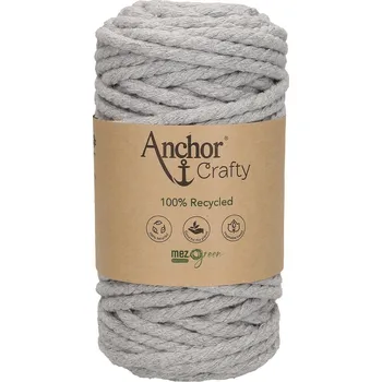 Příze Anchor Crafty 112 Šedá (Příze na macrame Anchor Crafty 112 Ash)