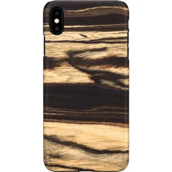 Pouzdro na mobilní telefon Pouzdro MAN&WOOD SmartPhone iPhone XS Max bílé ebenově černé