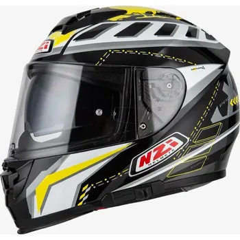 Helma na motorku Motocyklová integrální přilba NZI Eurus 2 Duo Project černá-žlutá Velikost: XXL