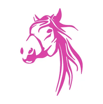 Samolepící dekorace Kůň 096 levá (16 - růžová) SAMOLEPKA NA AUTO, NÁLEPKA, FÓLIE, POLEP, TUNING, VLASTNÍ TEXT, TISK, AUTOSAMOLEPKY.cz, POLEPY, OBRÁZEK, LOGO, 3D STICKERS