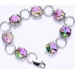 Stříbrný náramek Swarovski Vitrail light - R1188 - 17,5 cm (Stříbrný náramek Swarovski vitrail light)
