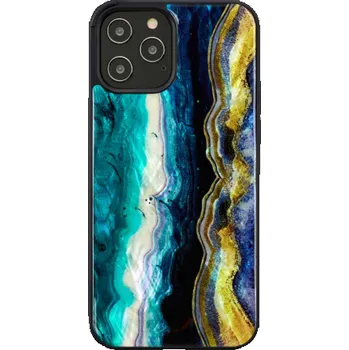 Pouzdro na mobilní telefon Pouzdro iKins pro Apple iPhone 12 Pro Max fialový achát