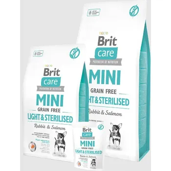 Krmivo pro psa Brit Care Dog Grain Free Mini Light & Sterilised Rabbit 14 kg