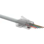 Univerzální EASY konektor RJ45 CAT6 UTP 8p8c na drát i licnu SXRJ45-6-UTP-EASY 100ks