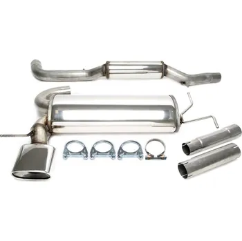 Tlumič výfuku TA Technix sportovní nerezový catback výfuk VW Golf IV htb VR6 4Motion (1J, 99-05), 1x 85x150 mm rovná nerezová koncovka s pertlem