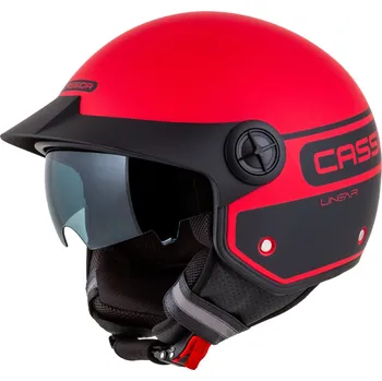 Helma na motorku Přilba Handy Plus Linear, CASSIDA (červená matná/černá) 2026 (Velikost: XL (60 cm))
