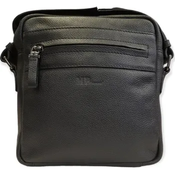 Marta Ponti pánská kožená taška přes rameno - černá C800048.preto