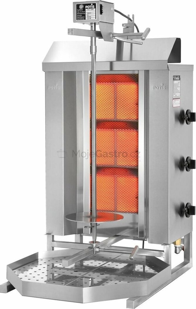 POTIS GmbH & CO. KG Gyros gril plynový Potis GD3/S