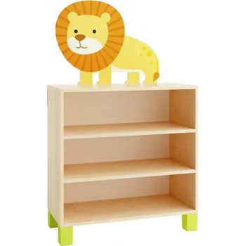 Dětská skříň Skříň policová (lev, SAFARI) nožičky