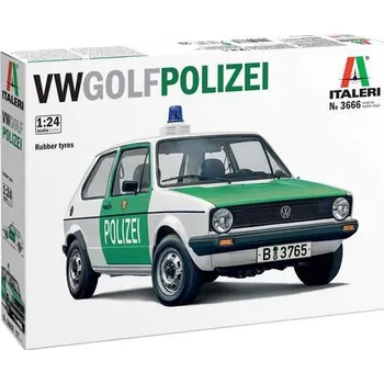 Plastikový model Italeri Model Kit auto 3666 - VW Golf "POLIZEI" (1:24)