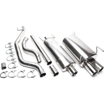 Výfukový systém TA Technix sportovní nerezový catback výfuk Opel Vectra C (02-10), 2x 76 mm rovná nerezová koncovka s pertlem