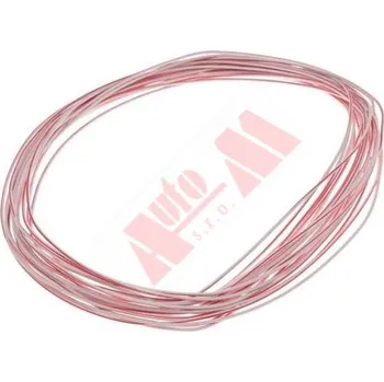 Napájecí kabel kabel vodič 1 mm2 - bílo/červený