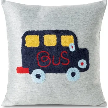 Povlak na polštářek ArtFir Povlak na polštář ALVIN 2 | modré autíčko 45 x 45 cm