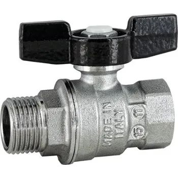 Vodovodní kohout Officine Rigamonti AUREA Kulový kohout MF Motýl 3/4", PN35, Tmax 140°C OR.1115.020