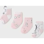 Mayoral 4 pack set ponožek pro miminko holčičku 9592-49 velikost 18m