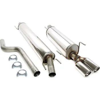 Autodíl TA Technix sportovní nerezový catback výfuk Opel Astra G htb 1,4 / 1.6 / 1.8 / 2.0 / 2.2 (T98, 98-04), 2x 80 mm rovná nerezová koncovka s pertlem