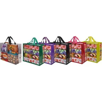 Taška nákupní PP laminát. mix 36 litrů 40x45x20cm KLC