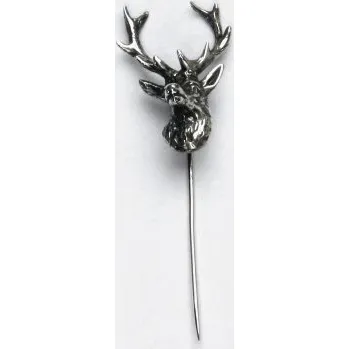 Stříbrný špendlík jehla paroží jelen - Š609 (Stříbrné paroží jelena)