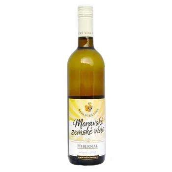 Víno Hibernal moravské zemské víno 2018 polosuché (bílé polosuché víno)