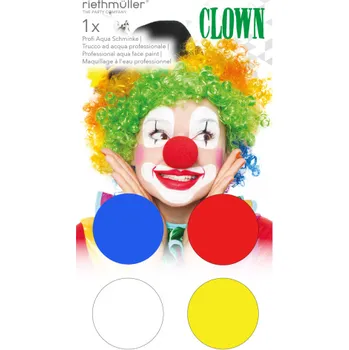 Amscan Barvy na obličej klaun 4 ks
