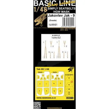 Plastikový model 1/48 Yakovlev Yak-9 (ZVE) BASIC LINE