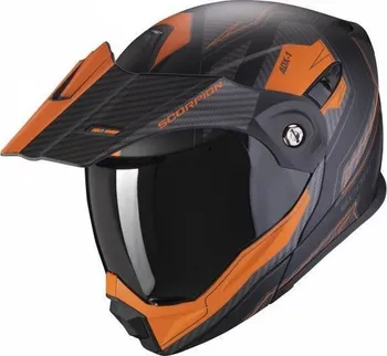 Helma na motorku Scorpion ADX-1 Tucson Matt Black/Orange