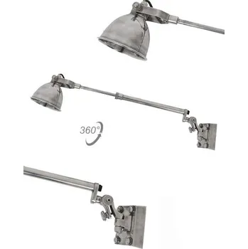 Nástěnné svítidlo Nástěnné světlo Oliver extra long Barva: stříbrná