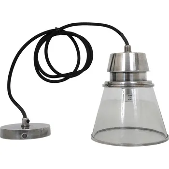 Skleněný lustr KERYN Barva: stříbrná