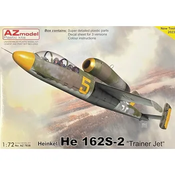 Plastikový model 1/72 Heinkel He 162S-2 'Trainer Jet' (3x camo)