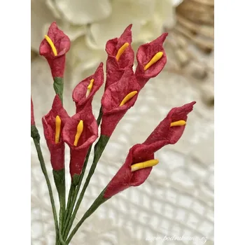 umělá květina Sapaimport Kaly - mix barev Množství: balení po 10 ks, Barevnost: červená