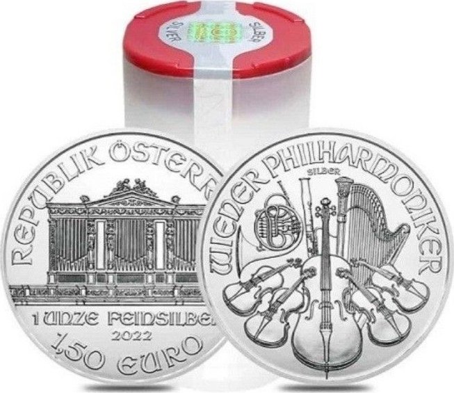Tuba 20 x stříbrná mince 1 Oz Wiener Philharmoniker