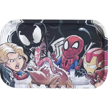 V-Syndicate Miska kovová, různé motivy 275x175x23 mm Varianta: Superhero Lunch