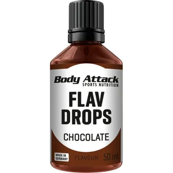 Sladidlo Body Attack Flav Drops příchuť Čokoláda - Body Attack, 50 ml