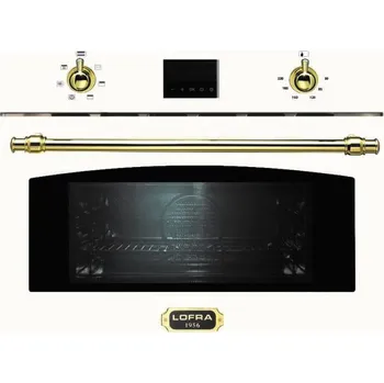 Mikrovlnná trouba Lofra FMBPM66ME retro kompaktní mikrovlnná trouba s horkovzduchem perleťově bílá