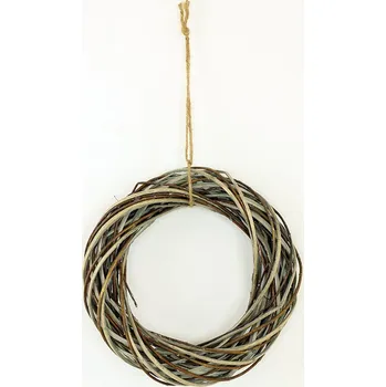 Vánoční dekorace Autronic Věnec z proutí,barva antique hnědá AN804756