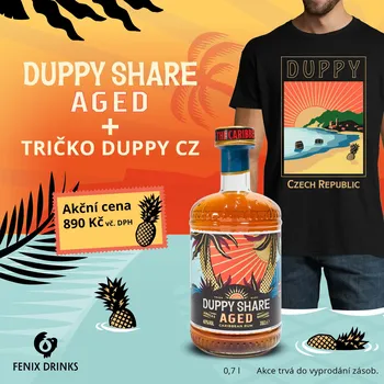 Rum Duppy Share 40% 0,7 l (holá láhev)