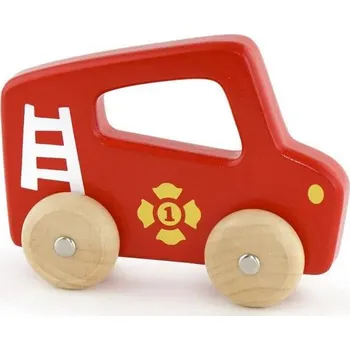 Hračka pro nejmenší Viga Dřevěné hasičské autíčko