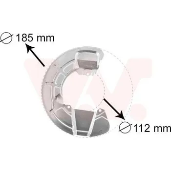 Auto-moto Ochranný plech proti rozstřikování, brzdový kotouč VAN WEZEL 5930371