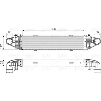 Chladič motoru Chladič turba VALEO 818617