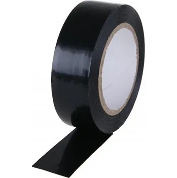 Výstražná páska PVC páska černá PROFI 19mmx0.19mmx10M