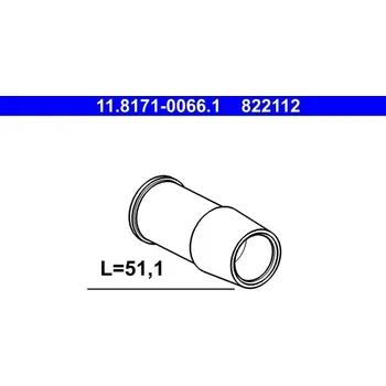 Brzdový třmen Vodicí pouzdro, brzdový třmen ATE 11.8171-0066.1