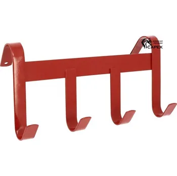 Věšák na sedlo a uzdečku Držák Hippotonic -4 HÁKY- - Zelená