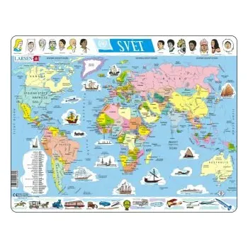 Puzzle SVĚT POLITICKÁ MAPA 107 d. EDU deskové puzz